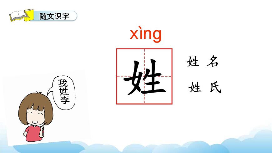 部編版（五四制）語(yǔ)文一下 識(shí)字2.《姓氏歌》課件第2頁(yè)