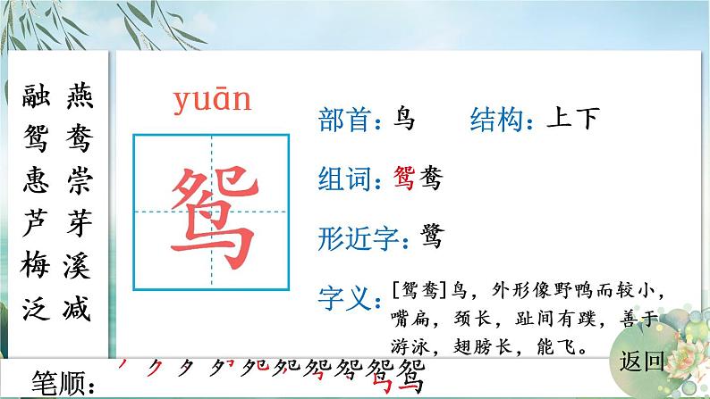 部编版语文三年级下册 1 古诗三首 生字课件第5页
