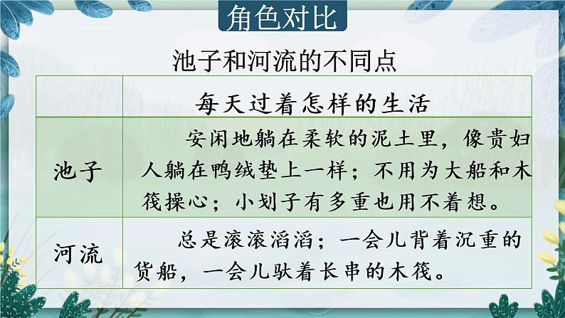部编版(五四制)三下 8 池子与河流 课件07