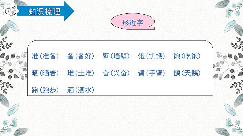 统编版三年级语文上册第四单元复习(课件36张PPT+学案)06