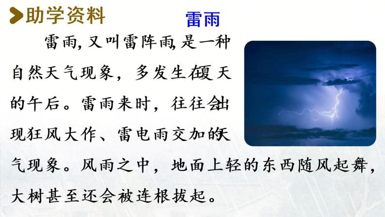 统编版二年级语文下册 第6单元 16.雷雨 课件03