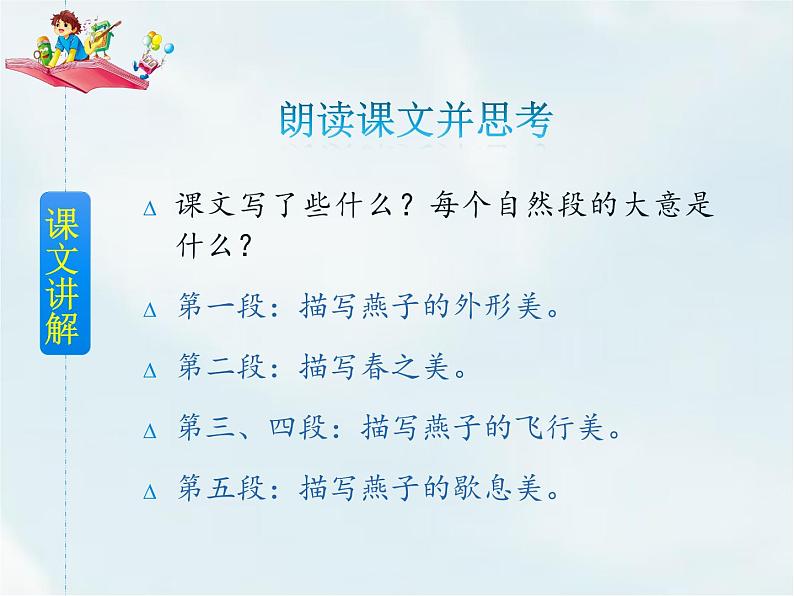 人教部编版三年级下册第一单元——2 燕子【课件+教案+课文朗读+生字】08