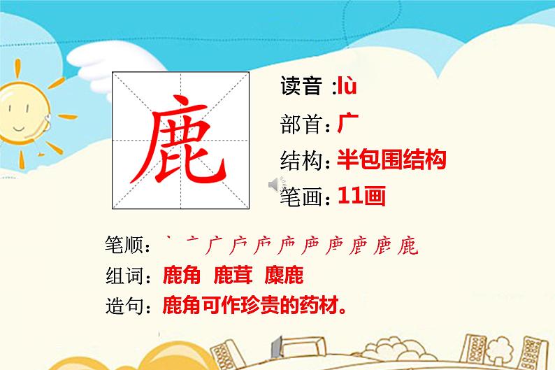 人教部编版三年级下册第二单元——7 鹿角和鹿腿【课件+教案+课文朗读+生字】02