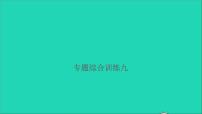 2021年语文满分特训第一部分专题复习第三章句子专题综合训练九课件