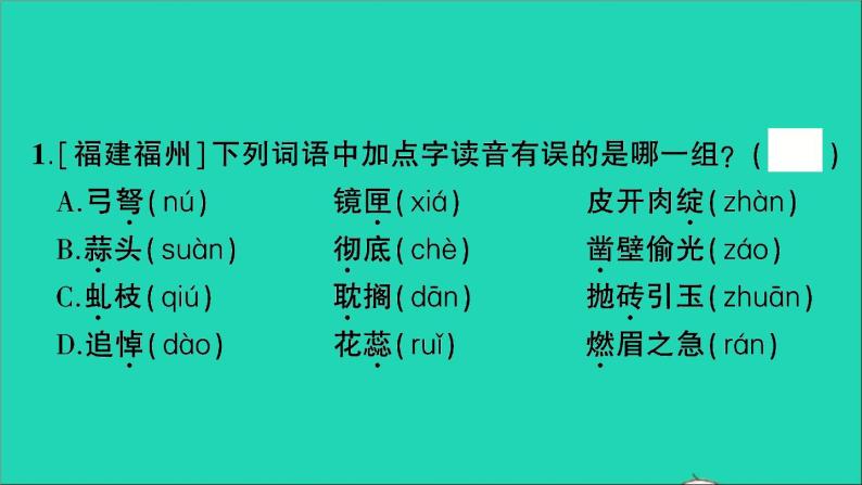 2021小升初语文归类冲刺专题一拼音与汉字专项二字音字义字形课件02
