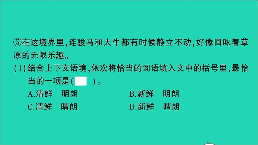 2021小升初語文歸類沖刺專題六閱讀理解專項(xiàng)十七課內(nèi)閱讀課件第3頁