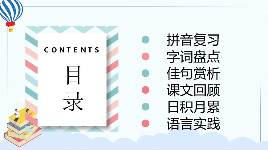人教部編版語(yǔ)文六年級(jí)下冊(cè) 第一單元 復(fù)習(xí)課件PPT第2頁(yè)