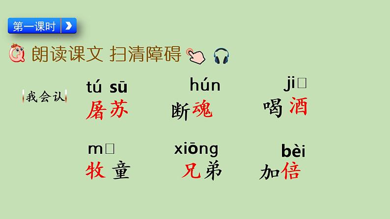 人教部编版(五四制)三年级下册语文9 古诗三首课件第5页