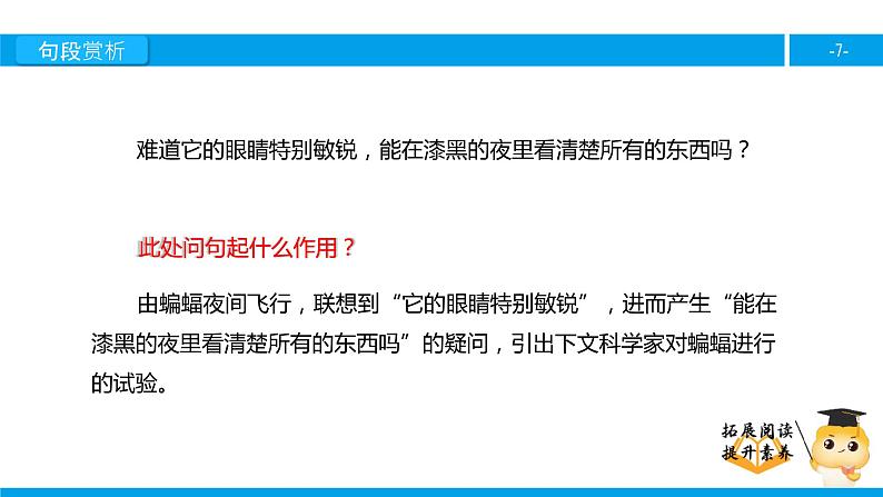 四年级【专项训练】课外阅读:蝙蝠和雷达(下)课件PPT第7页