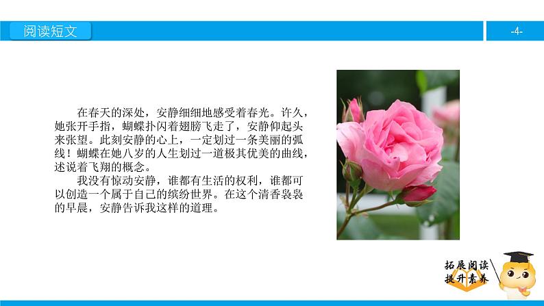 四年级【专项训练】课外阅读:触摸春天(下)课件PPT第4页