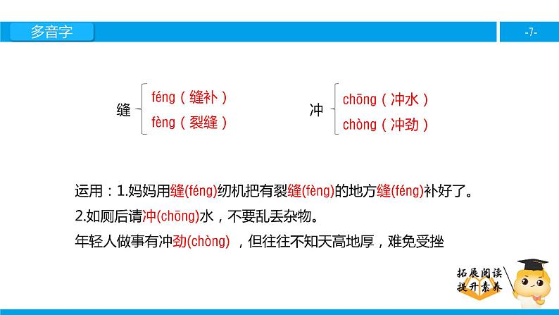 四年级【专项训练】课外阅读:春潮(上)课件PPT07