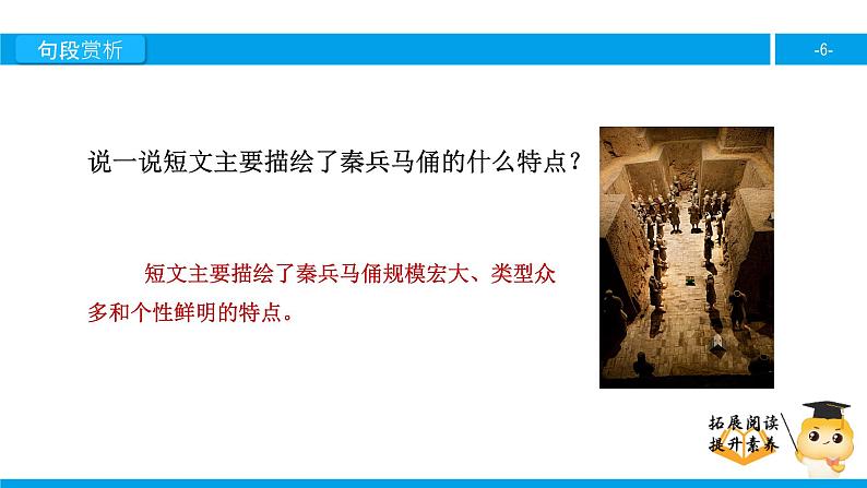 四年级【专项训练】课外阅读:秦兵马俑(下)课件PPT第6页