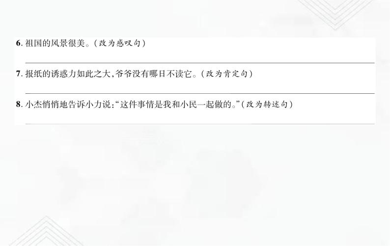 小升初语文复习 专题7  句子类型、句式变换 授课课件+练习课件05