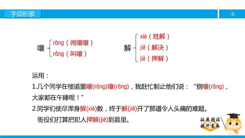 四年级【专项训练】课外阅读:只拣儿童多处行(上)课件PPT08