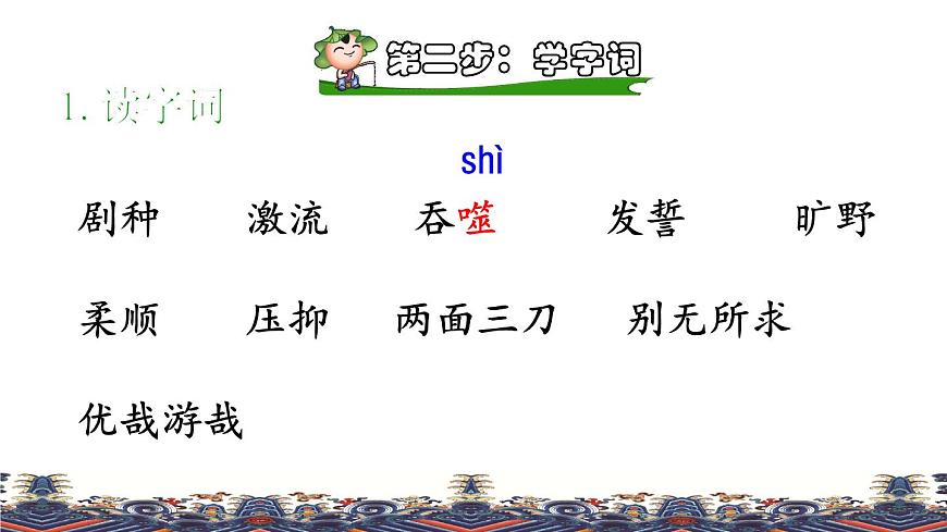 人教版六年級下冊語文 第1單元 4.藏戲課前預習課件第6頁
