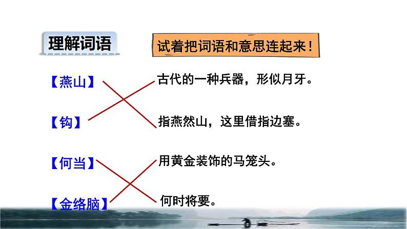 人教版六年级下册语文 第4单元 10.古诗三首《马诗》品读释疑课件第一课时第6页