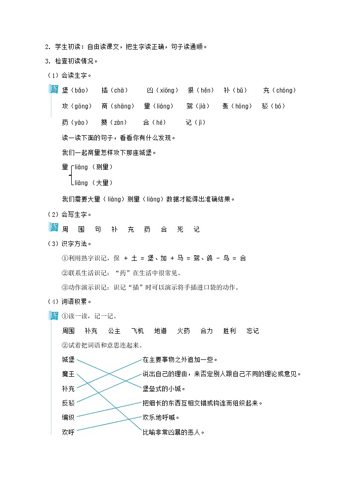 人教版二年级下册语文 第4单元 10 沙滩上的童话(教案)02