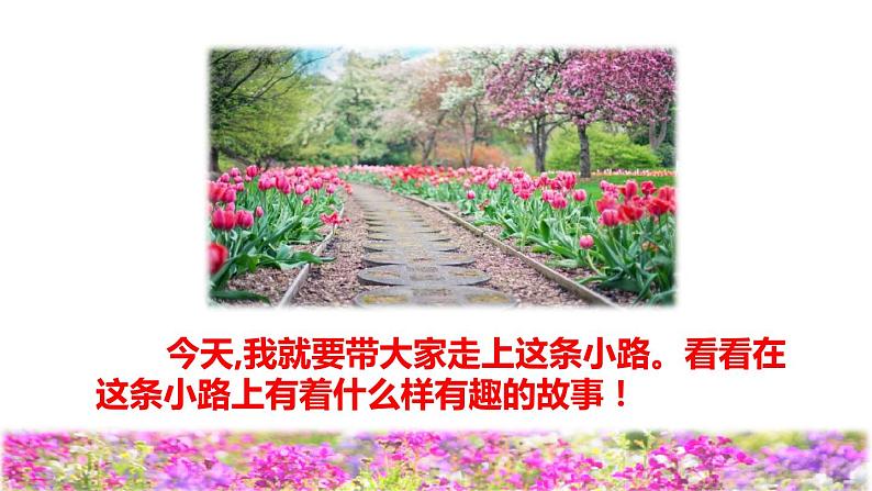 人教版二年级下册语文 第1单元 3 开满鲜花的小路初读感知课件03