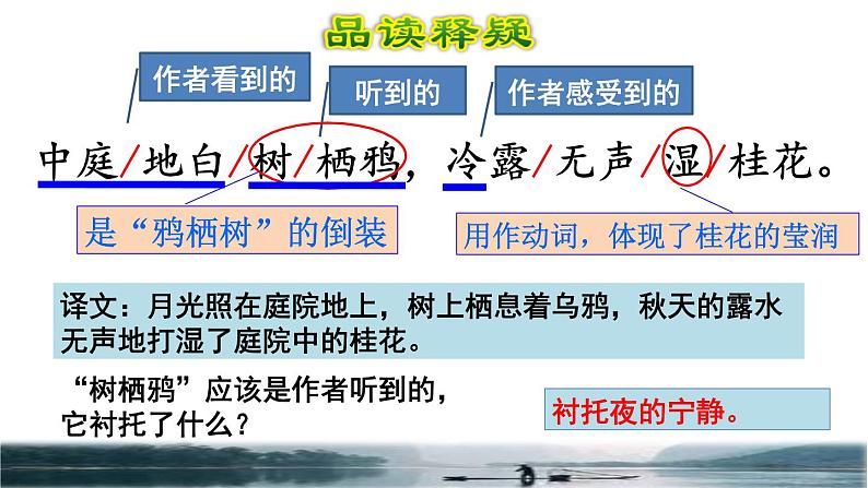 人教版六年级下册语文 第1单元 3.古诗三首品读释疑课件第三课时第7页