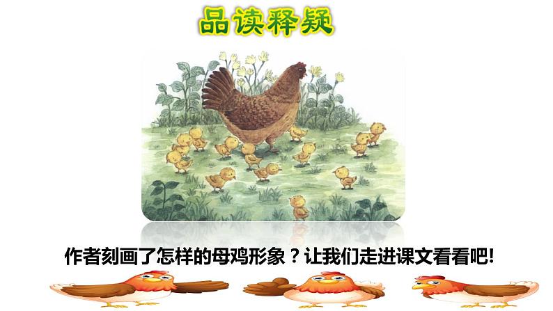 人教版四年级下册语文 第4单元 14.母鸡品读释疑课件第4页