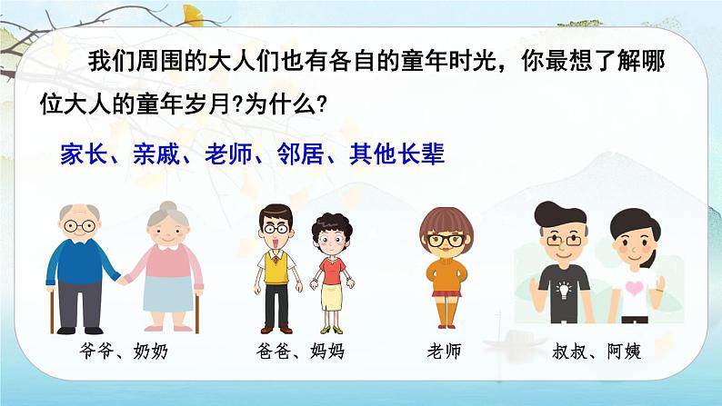 (新版)人教版语文五年级下册 第一单元 口语交际 走进他们的童年岁月 PPT课件+教案03