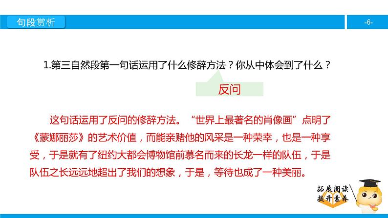 六年级课外阅读:蒙娜丽莎之约(下)课件PPT第6页