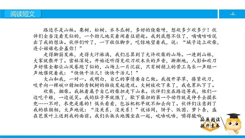 六年级课外阅读:挑柴(下)课件PPT04