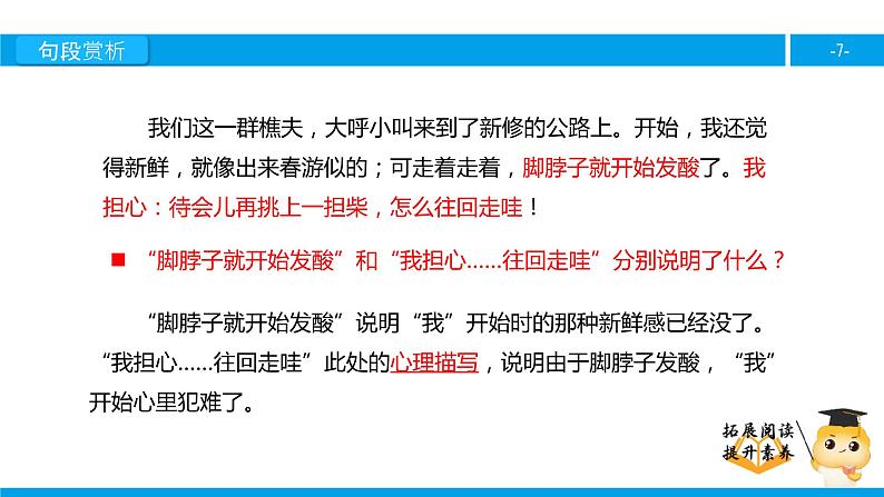 六年级课外阅读:挑柴(下)课件PPT07