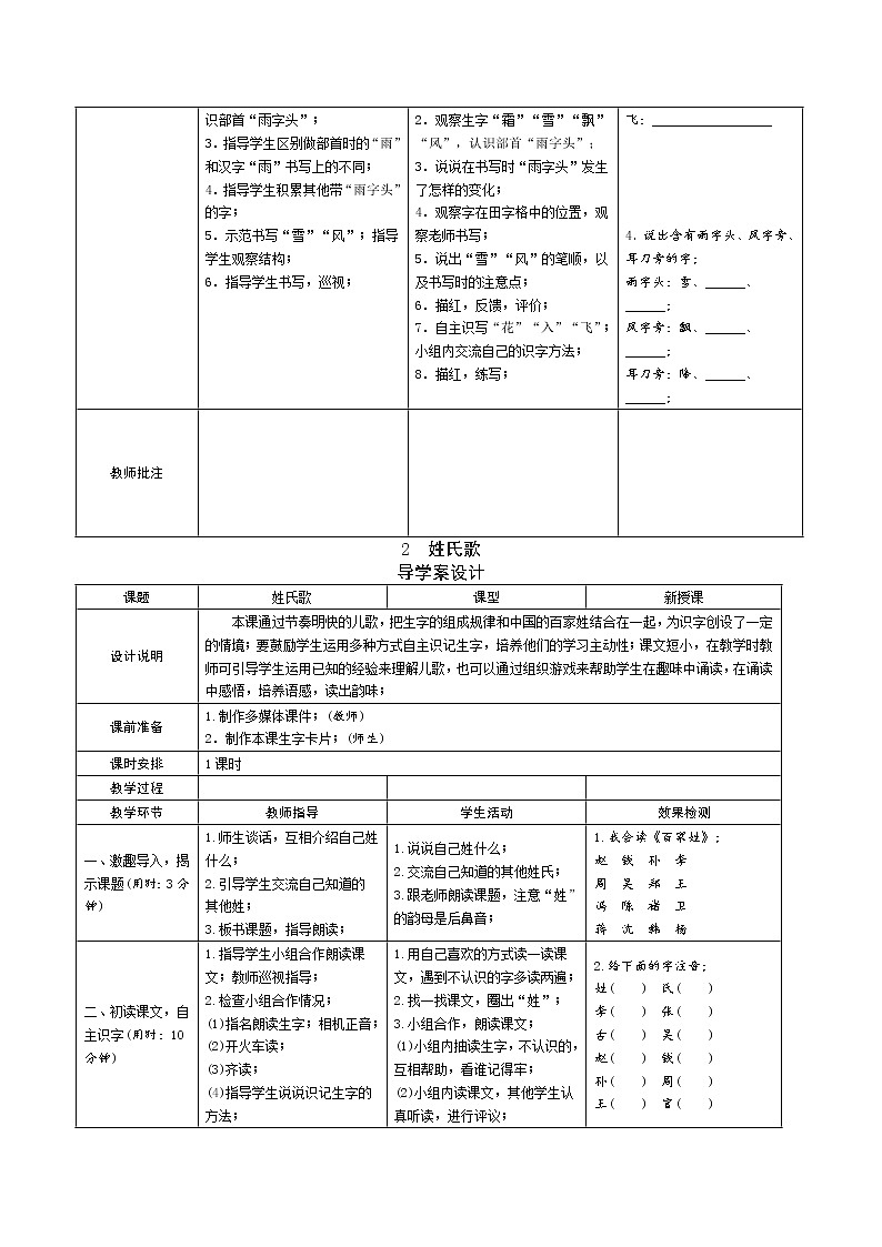 部編版一年級(jí)語(yǔ)文下冊(cè)導(dǎo)學(xué)案設(shè)計(jì)第二單元導(dǎo)學(xué)案部編版 2021年春一下語(yǔ)文導(dǎo)學(xué)案設(shè)計(jì)第一單元導(dǎo)學(xué)案教案第2頁(yè)