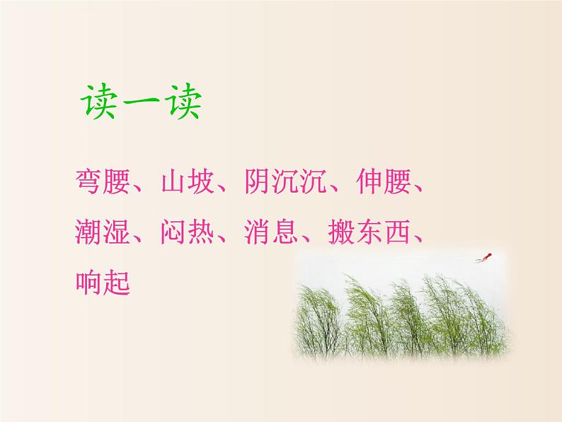 2021年小学语文部编版(五四制)一年级下册 课文4 14 要下雨了 配套课件2第6页