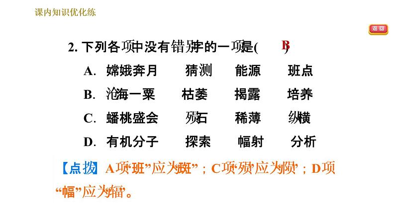 部编版六年级上册训练课件-10.-宇宙生命之谜-(共21张PPT)部编版06