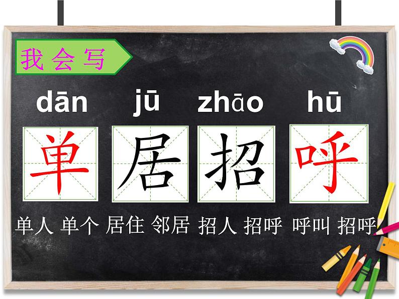 部编版语文一年级下册-03课文(二)-02树和喜鹊-课件0406