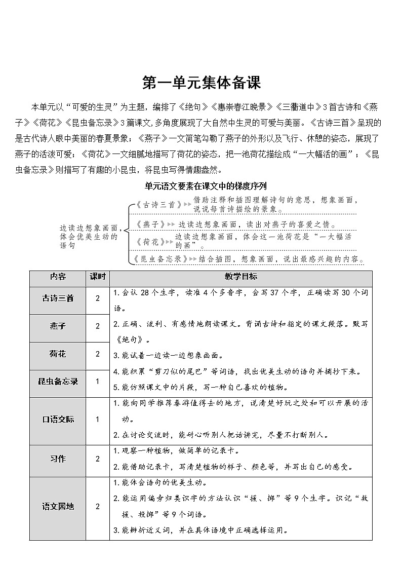 1 古诗三首【教案】01