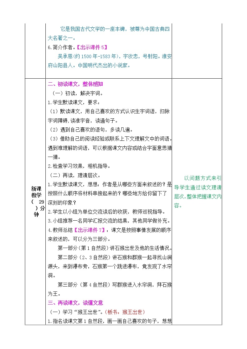 7 猴王出世 课件+教案+音视频素材02