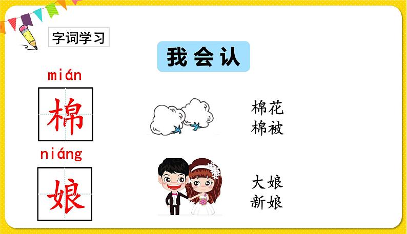 人教部编版(五四制)一年级下册第八单元——19.棉花姑娘课件PPT05