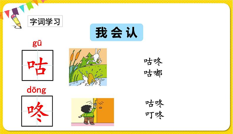 人教部编版(五四制)一年级下册第八单元——20.咕咚课件PPT04