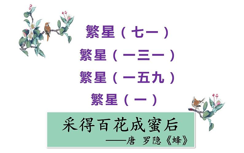人教版(部编版)小学语文四年级下册 9.短诗三首 繁星(一五九) 课件第2页