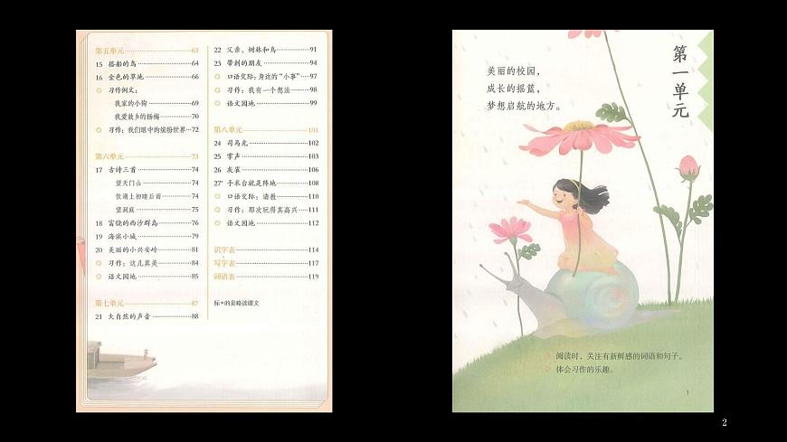 部編版三年級語文上冊高清電子課本課件PPT第2頁