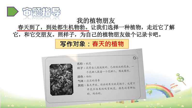 人教语文3年级下册 第一单元 习作:我的植物朋友 PPT课件02