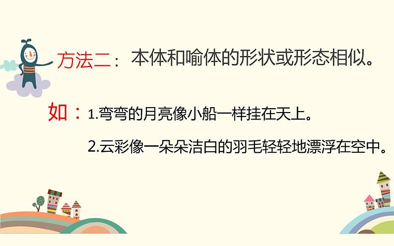 人教版(部编版)小学语文四年级下册 如何写好比喻句 复习课件07