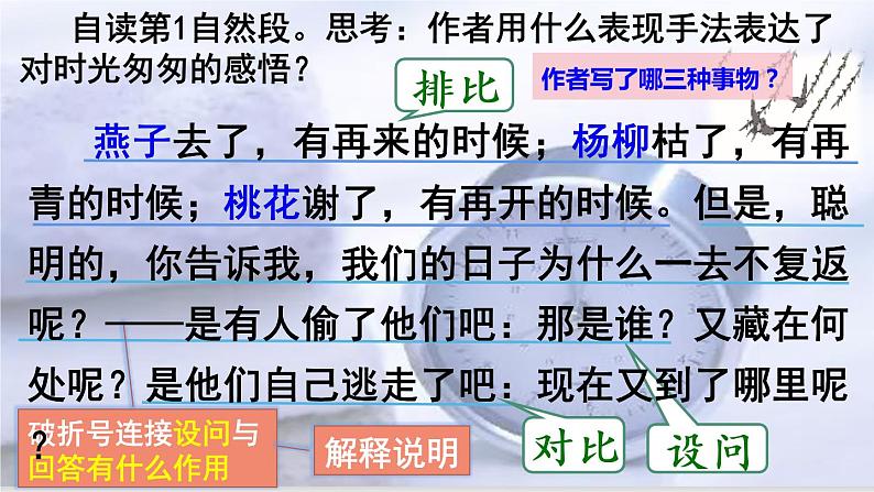 (部编版)六年级下册语文课件第8课《 匆匆 》(第二课时)第5页