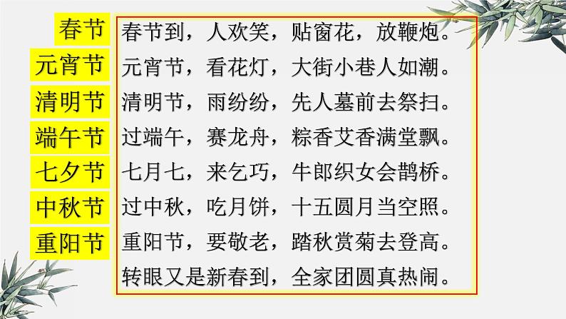 识字2《传统节日》(课件)-2021-2022学年语文二年级下册08