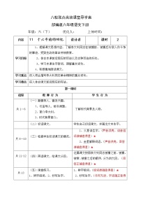 六年级下册11 十六年前的回忆导学案