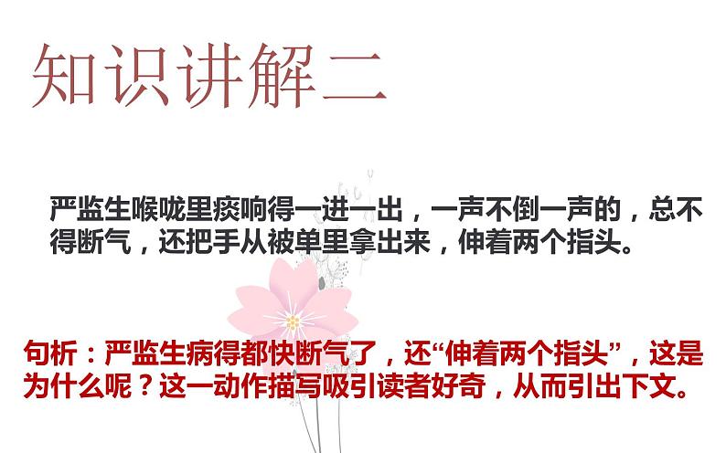 人教版(部编版四五制)小学语文五年级下册 13、人物描写一组 两茎灯草 课件第5页
