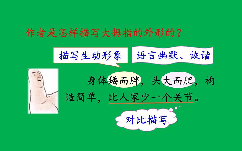 人教版(部编版四五制)小学语文五年级下册 22.手指 课件04