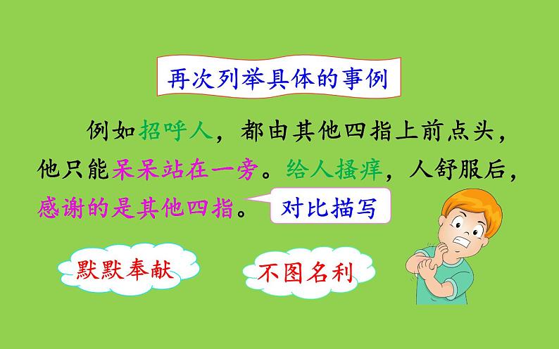 人教版(部编版四五制)小学语文五年级下册 22.手指 课件07