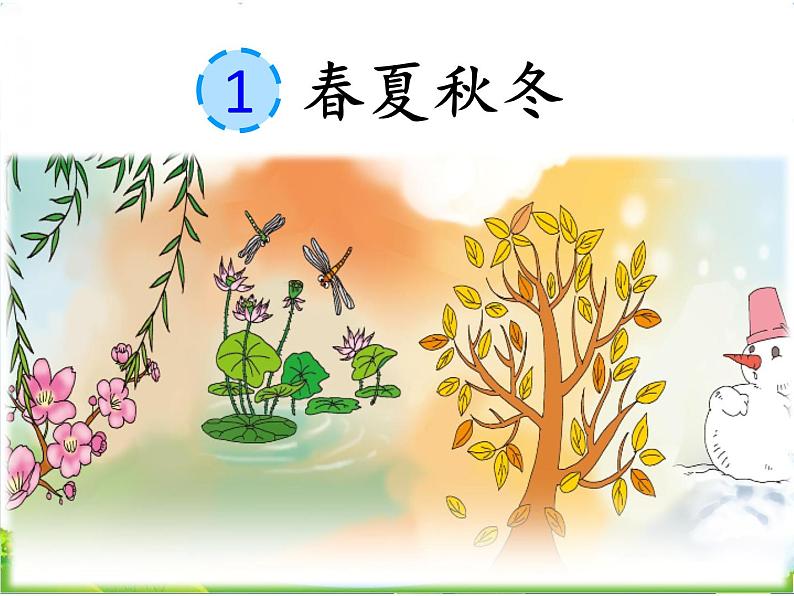 部编版语文一年级下册 1 春夏秋冬课件PPT第4页