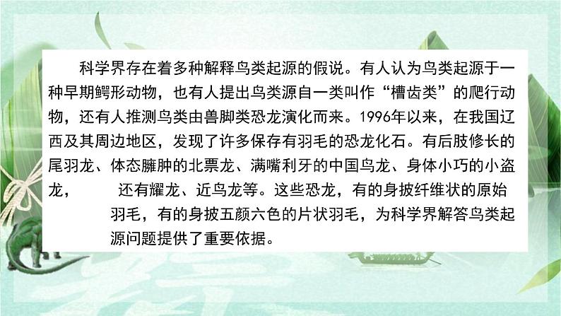 部编版语文四年级下册 6 飞向蓝天的恐龙课件PPT05