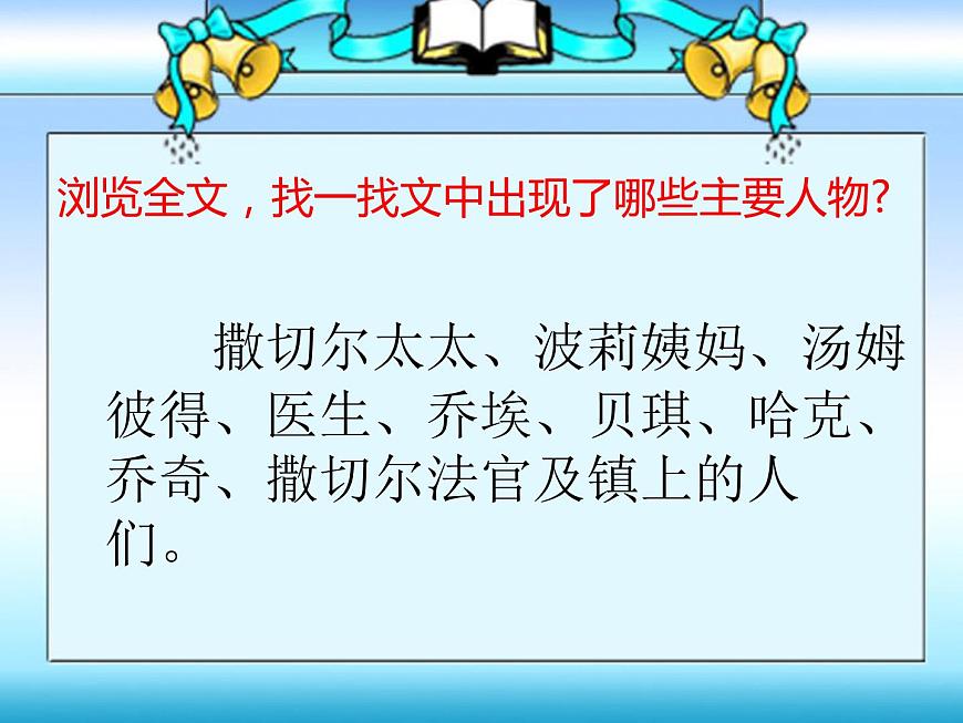 部編版語文六年級下冊 7 湯姆-索亞歷險記(節(jié)選)課件PPT第6頁
