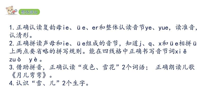 2022年部编语文一年级上册课件11 ie üe er第3页